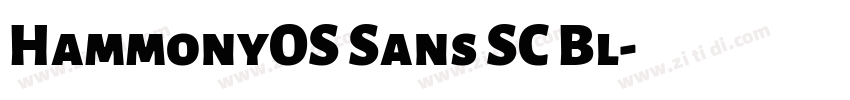 HammonyOS Sans SC Bl字体转换